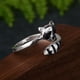 thumbnail image 5 of Anillo Abierto De Mapache Creativo, Anillos De Apertura De Animales Bonitos, Anillo De Dedo Ajustable Para Fiesta De Mujer sonducket AP005733-00, 5 of 6