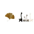 thumbnail image 1 of Escultura De Pared De Hierro Con Hojas De Ginkgo Y Figuras De Jirafas De Cerámica. Decoración Abstracta Moderna Para Sala De Estar, Oficina, Hotel, Comedor, Restaurante, Casa De Campo O, 1 of 8