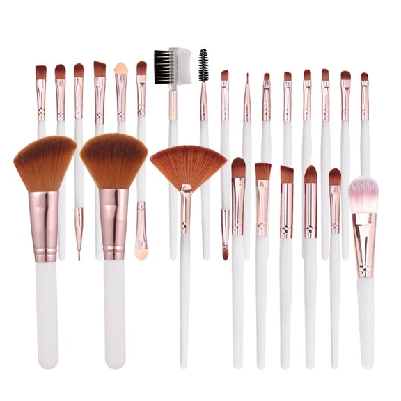 25Pcs Makeup Brushes Set, Professional Makeup Brushes Set for Eye and Face, Blush Eyeshadow Concealer Brushes Soft Cosmetic Brush Kit for Full Face Makeup, Beginner Friendly