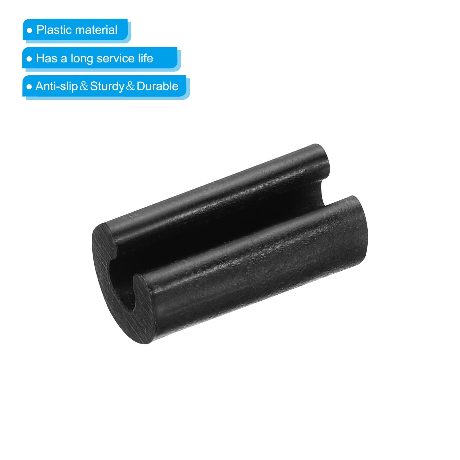 Unique Bargains Plastic Kitchen Sink Rack Feet Protective Replacement Bumpers Black