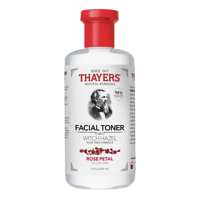 Tónico facial Thayers sin alcohol con pétalos de rosa y hamamelis, 355 ml