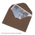 thumbnail image 5 of Uxcell 6.4x4.7" Gift Card Envelopes Set, 20 Set 120g V Flap Greeting Business Card Envelope with Gold Sticker, Coffee, 5 of 7