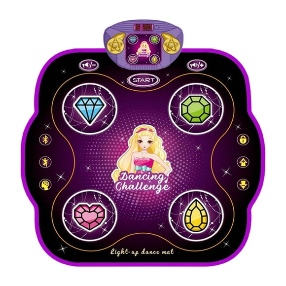 Huanglei Interactive Dance Mat Educational For Kids With Music Lights And Learning Games For Physical Activity And Coordination Development