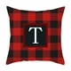 thumbnail image 2 of RKSTN christmas pillow covers Twenty Six Letters Christmas Pillowcase Peach Skin Print Cushion Cover Plaid Cushion Pillowcase, 2 of 3
