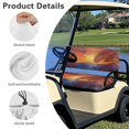 thumbnail image 6 of Uorisanigo Soft Golf Cart Seat Cushions Front Washable Golf Cart Cushions Polyester Club Car Golf Cart Seat Covers Hawaiian Sunset Palm Tree for Most 2 Passenger Club Car, 6 of 7