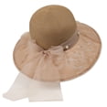 thumbnail image 3 of Summer Straw Beach Sun Hats for Women UPF 50 Floppy Wide Brim Travel Bucket Hat Packable Z02 Khaki One Size, 3 of 4