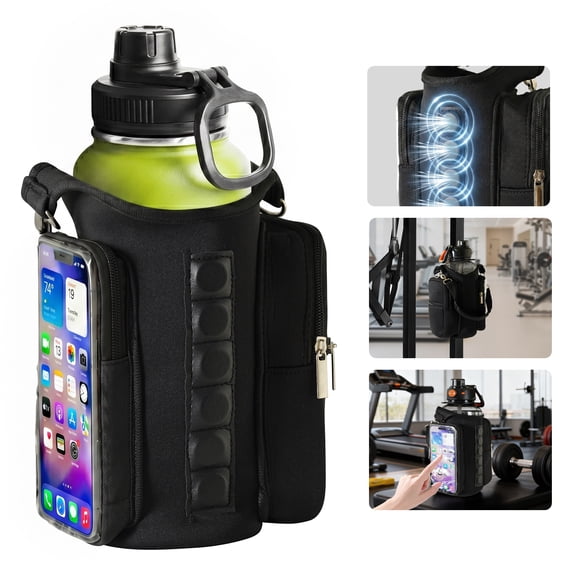 Magnetic Gym Bag with Touchscreen Phone Pocket – Sports Crossbody Bag for Men & Women, Hands-Free Fitness & Travel Holder