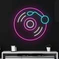 thumbnail image 3 of Handmadetneonsign Custom Record Led Sign, Gramophone Neon Light, Disc Player Neon Sign, Recording, 3 of 5