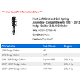 thumbnail image 2 of Front Left Strut and Coil Spring Assembly - Compatible with 2007 - 2012 Dodge Caliber 2.0L 4-Cylinder 2008 2009 2010 2011, 2 of 2