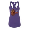 thumbnail image 2 of Wild Bobby, Basketball Fingerprint It's In My DNA, Sports, Women Racerback Tank Top, Purple Rush, Small, 2 of 5