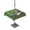 Green, variant on Outdoor Tablecloth with Umbrella Hole and Zipper, Golf Balls Waterproof Patio Tablecloth for Dining 60''x60'', Green Sports Art Truck Brown Lattice Wipeable Table Cover for Picnic BBQ Party Patio