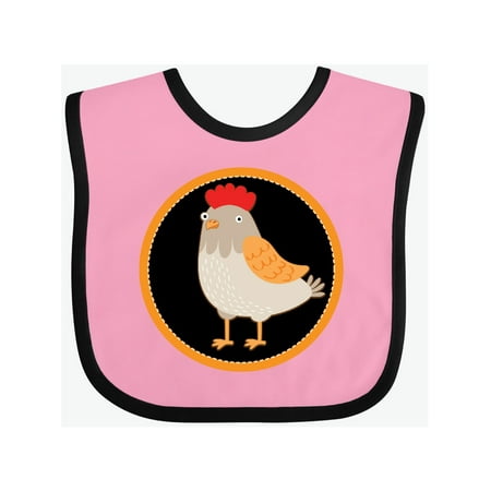

Inktastic Chicken Farmer Hen Gift Baby Boy or Baby Girl Bib