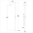 thumbnail image 5 of 88.58” H Free Standing Outdoor Shower, Stainless Steel Shower Set, 5 of 5