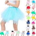 thumbnail image 5 of Women's Vintage Tutu Skirt 50s 80s Short Skirt Ballet Bubble For Party, 5 of 7
