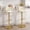 Beige, variant on Daluvenix Velvet Bar Stools Set of 4, Counter Height Barstools with Low Back, Gold 360° Swivel Bar Stool ,Counter Height Bar Chairs for Kitchen Island, Pub,Black