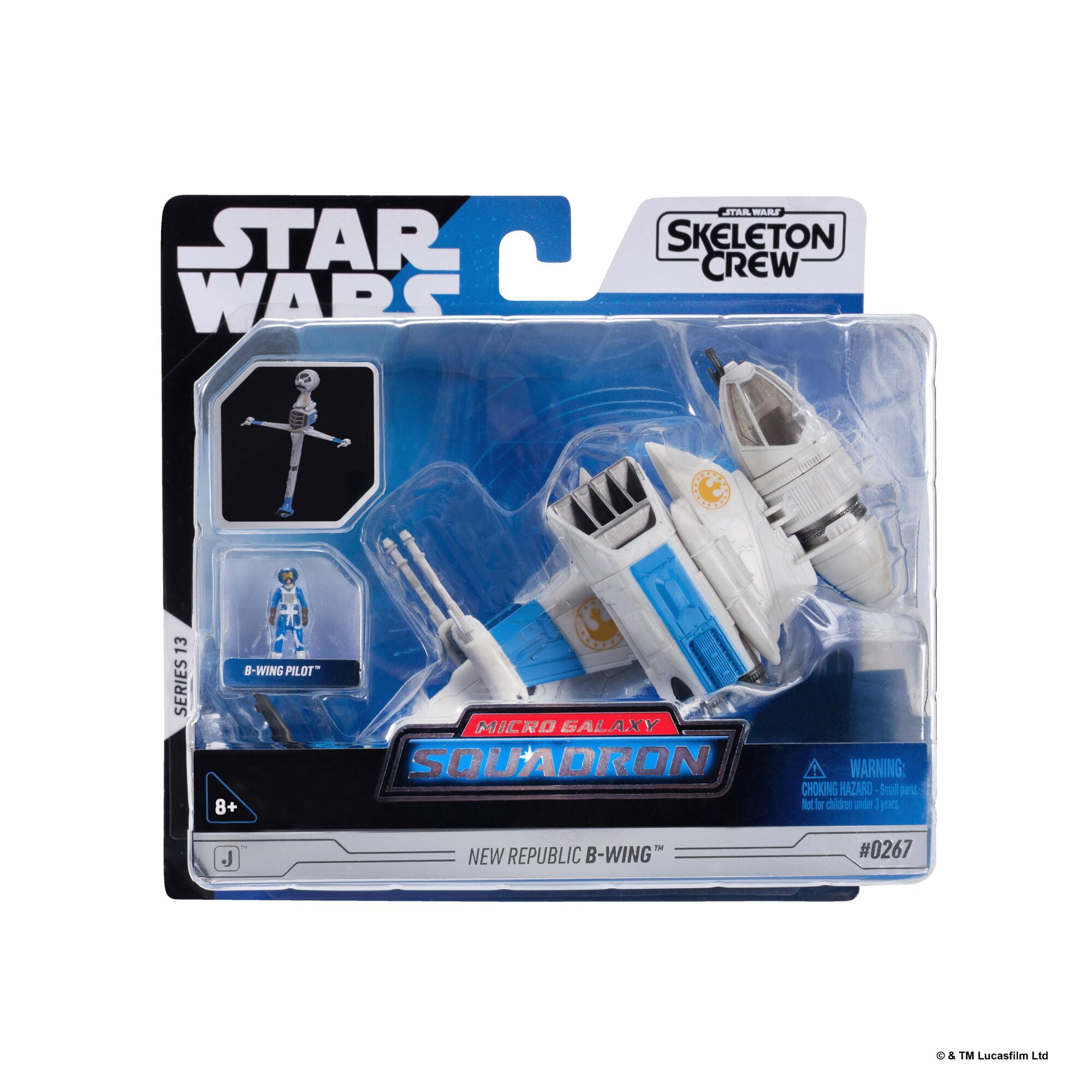 Star Wars™ Micro Galaxy Squadron New Republic B-wing - 5-inch Vehicle with 1-inch Micro Figure Accessory