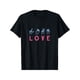 thumbnail image 2 of Love Sign Language Tee Cute Pink Valentines Day T-ShirtFather's Day, Mother's Day, New Year, SpringCamisetas para mujer, lindas camisetas con estampado gráfico, de manga corta, estilo casual, para ve, 2 of 7