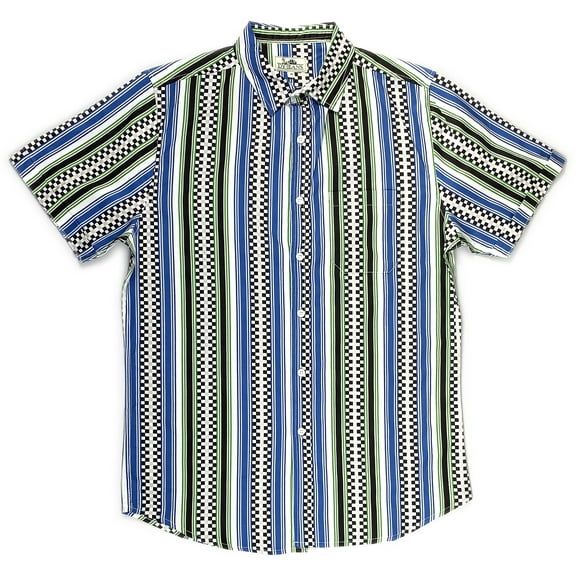 Racing Royal Stripe Print Shirt