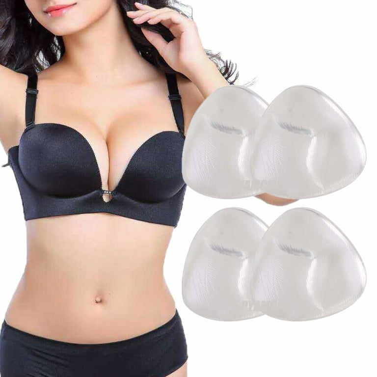 Silicone Bra Pad, 1 Pair Push-up Breast Pads Reusable Breast Lift Enhancer  Women Bikini Inserts Pad, Nude-L
