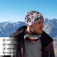 thumbnail image 5 of Neck Gaiter Face Cover Scarf, Pink Leaves Lilies Flowers Soft Face Sun Mask Cover Scarf Headband Cooling Sweat Absorbing Bandanas Hiking Cycling Running, 5 of 7