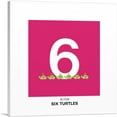 thumbnail image 1 of ARTCANVAS Kids Animal Alphabet Number 6 Six Numeral Canvas Art Print - Size: 12" x 12" (0.75" Deep), 1 of 9
