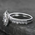 thumbnail image 5 of EOEMY Charm 2 Pcs 925 Silver Filled Ring Cubic Zircon Jewelry Wedding Ring Sz 6-10-7, 5 of 5