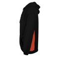 thumbnail image 3 of Badger Sport 145400 Perf. Fleece Hood-Black/Burnt Orange-XL, 3 of 3