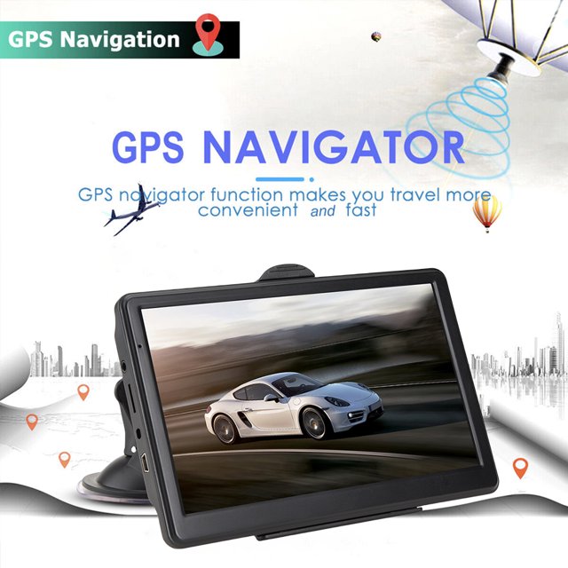 Sistema de navegación del transmisor FM de la navegación del GPS del coche de 7 pulgadas HD 256MB+16G con el mapa