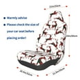 thumbnail image 3 of Goofa Christmas Plaid Moose Pattern Elastic Car Seat Cover - Stretchable Auto Seat Protector, Easy to Install and Clean for Cars, SUVs, Trucks, and Vans, 3 of 5