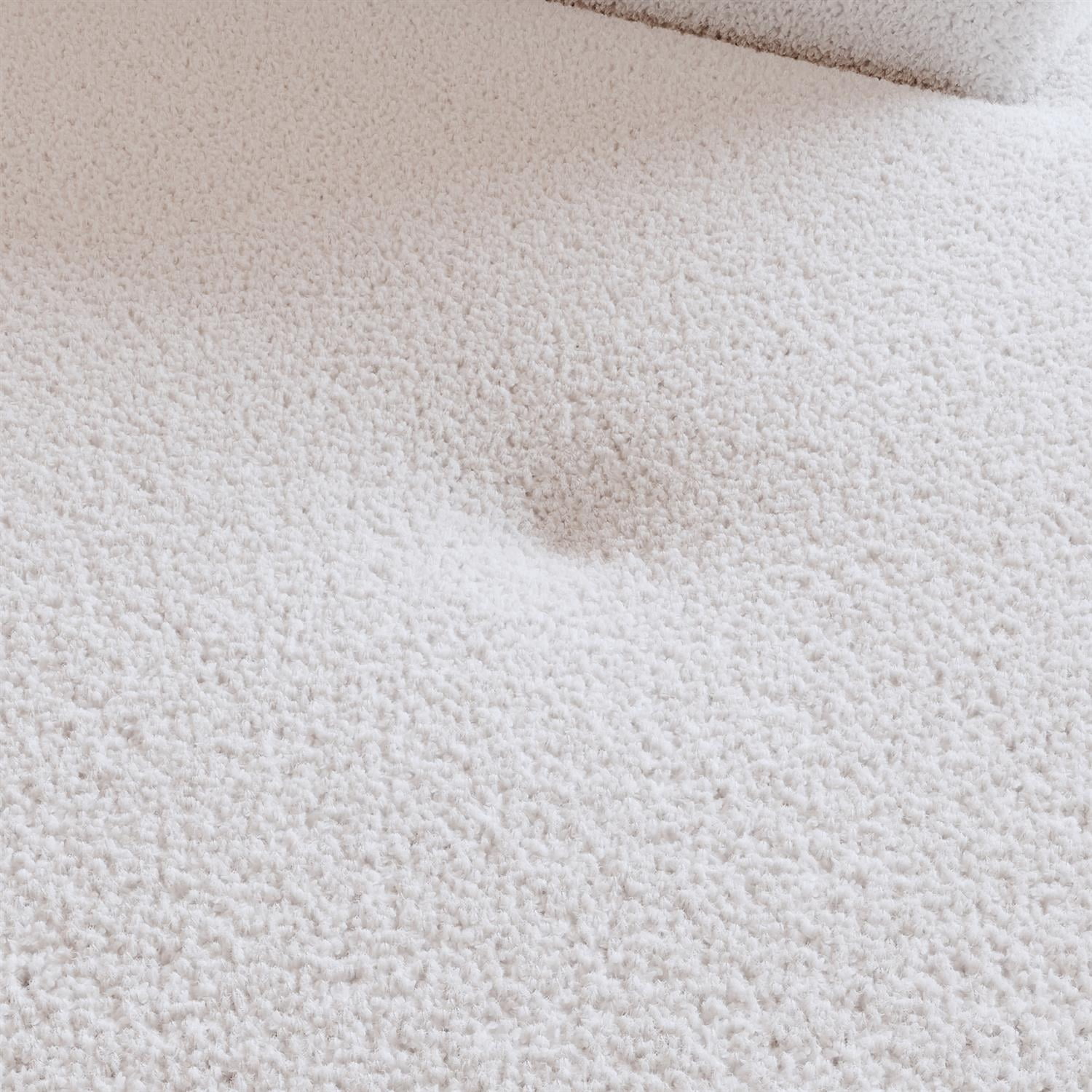 Demi Bonn 109" Modern Modular Sectional Sofa, Cozy Teddy Fabric L Shaped Couch with Chaise, 3-Seater Corner Sofa with Pillows for Apartments, White