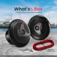 thumbnail image 4 of 2) NEW PYLE PLMR60B 6.5" 150W Marine/Boat Dual Cone Waterproof Speakers PAIR, 4 of 7