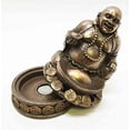 thumbnail image 4 of GOLDEN NUGGET PROSPERITY LUCKY BUDDHA INCENSE BURNER SCULPTURE BODHISATTVA, 4 of 4