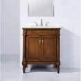 thumbnail image 2 of Elegant Decor Lexington 30" Wood Bathroom Vanity in Light Walnut/Brushed Nickel, 2 of 11