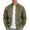 Army Green, variant on Men's Faux Suede Zip Up Jacket Stand Collar Long Sleeve Pockets Casual Fall Winter Work Office Daily Outerwear for Men Red XXXL