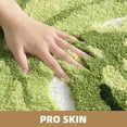 thumbnail image 6 of PABUBE Monstera Leaf Bathroom Rug, 20"x32", Cute Green Plush Bath Mat, Fluffy Soft & Absorbent, Non-Slip and Machine Washable Bath Rug for Bathroom Floor, 6 of 10