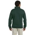 thumbnail image 3 of JERZEES - Super Sweats NuBlend® Quarter-Zip Cadet Collar Sweatshirt - 4528MR, XL, FOREST GREEN, 3 of 3