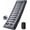 Gray+black, variant on Camping Sleeping Pad 5.5 R Crystal Velvet 6" Thick Camping Mat | Non-Slip Flocked Top-Quiet & Warm, Side-Sleep Comfort. 210D Nylon-Tough, Abrasion-Proof, Built-in Foot Pump