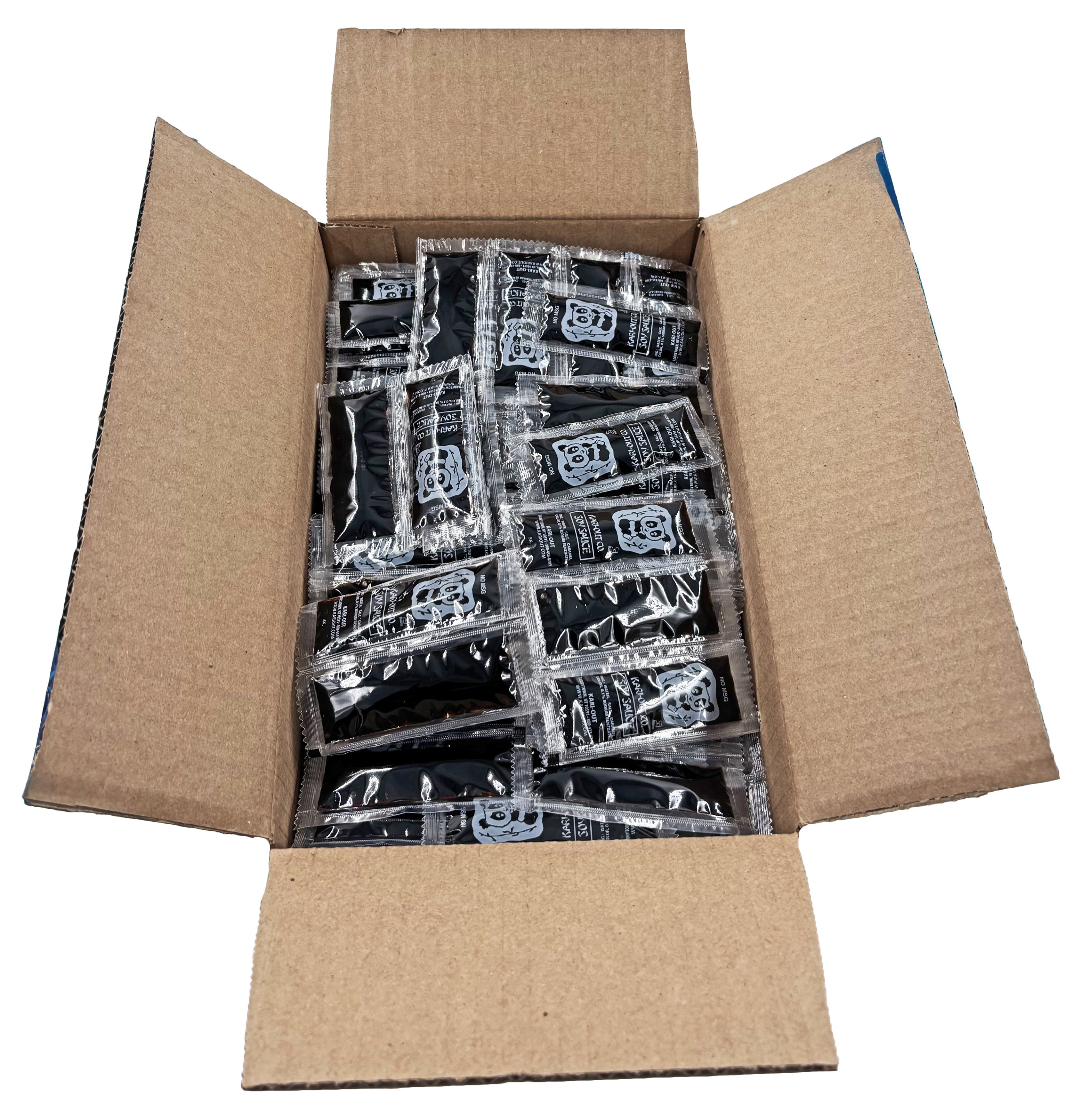 Kari-Out Soy Sauce 8 Gram Portion Packet | No MSG | Kosher | 450 Count