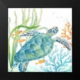thumbnail image 2 of Coulter, Cynthia 12x12 Black Modern Framed Museum Art Print Titled - Sea Life Serenade IV, 2 of 5