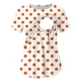 thumbnail image 6 of Gytharion Women's Fashion Printed Breastfeeding Maternity Tops Crewneck Short Sleeve Pregnant Tshirts Casual Breathable Nursing Blouse, 6 of 6