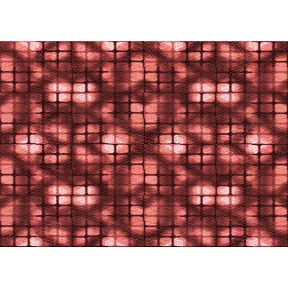 Ahgly Company Machine Washable Indoor Rectangle Transitional Orange Area Rugs, 6' x 9'
