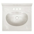 thumbnail image 6 of Design House, 552331 - Cultured Marble Vanity Top 19-inch in White on White, 6 of 18