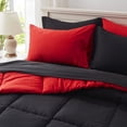 thumbnail image 4 of Juego de edredón Anluoer para cama king size de 7 piezas, negro, para todas las estaciones, 4 of 7