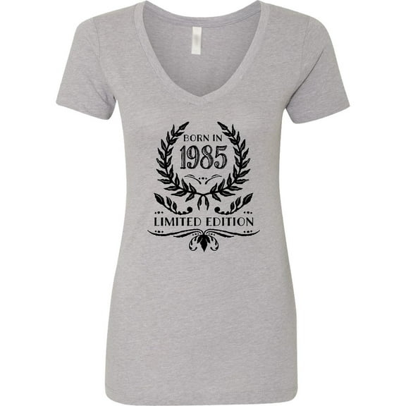 Inktastic Born in 1985 Limited Edition Women's V-Neck T-Shirt