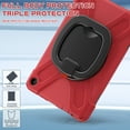 thumbnail image 7 of For Fire HD 10 Tablet 13th Generation 2023 Release Case, 360 Rotatable Handle Stand, Shoulder Strap, Drop-Proof Design, Red, 7 of 7