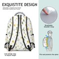 thumbnail image 5 of Pioneer Flower Floral Print Pattern Backpack for School, Cute School Bag with Adjustable Shoulder Straps and Padded Back, 15.3"x11"x7.1", 5 of 5