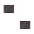 thumbnail image 4 of Ounissouiy Alfombrilla de silicona perforada para hornear, revestimiento antiadherente para horno, impresión hueca de doble cara para accesorios 2piezas, 4 of 6