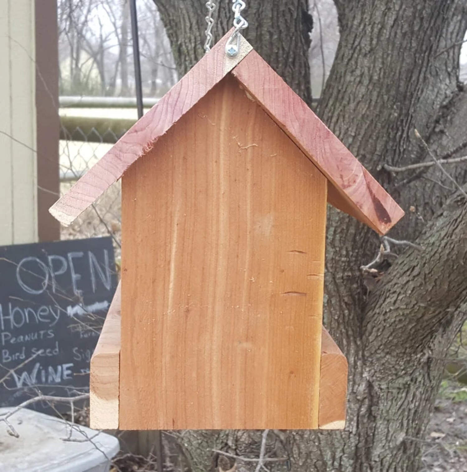 Cedar Platform Feeder for birds (10"), Bird Houses by Mark, Made in USA