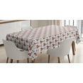 thumbnail image 1 of Ambesonne Ladybug Tablecloth Rectangular Table Cover, Heart Shaped Bug Forms, 60"x90", Charcoal Grey Pale Grey, 1 of 3