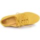 thumbnail image 4 of Botines con Tacón grueso y Plataforma Redonda Allegra K para Mujer Amarillo 38.5, 4 of 6